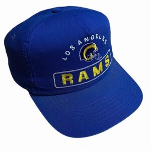 Vintage 1990s LA Rams NFL Twill Snapback Hat